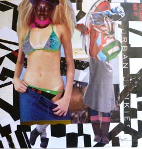 A Collage completed in 2012. Mixed Media c.m Paper 30 x 30 cm.