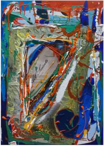 ALL SAINTS Mixed Media on Canvas 2010 70x50cm LABELS 36