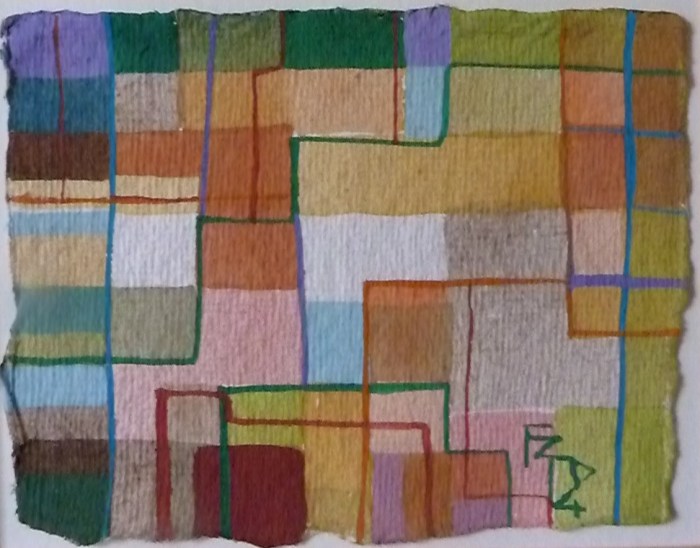 BUILDING BLOCKS. Watercour on Handmade Paper. FGD. 2014