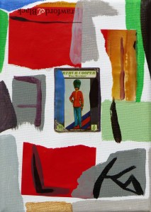 Matchbox Series 29. Arthur Cooper Matchbox and Acrylic on Canvas. 12.7x17.7x1.5cm. 2014.