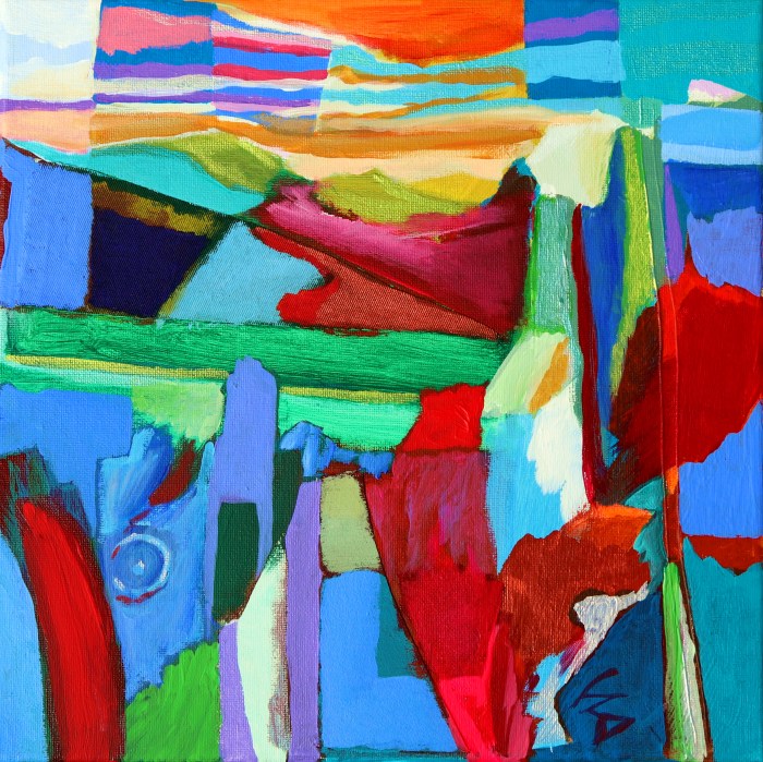 THE GIFT OF FIRE MIXED MEDIA ON CANVAS 30 X 30 X 1.5 CM 2018.jpg