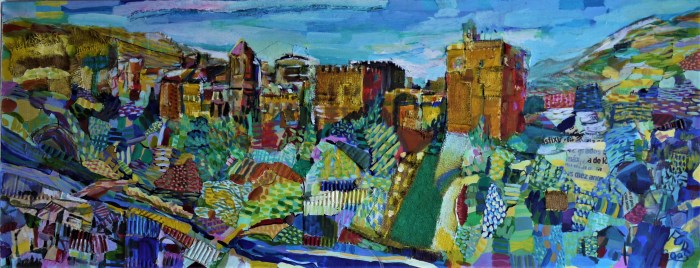 GRANADA. Mixed Media on primed calico. 2005