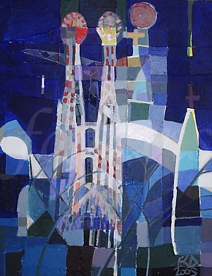 Sagrada-Familia.-Mixed-Media-on-canvas.-2005.2jpg